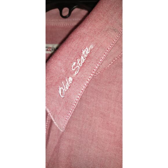 Ohio State Womens Oxford Shirt CUTTER & BUCK XL Button Up RED CHECKER Buckeyes - Picture 4 of 16